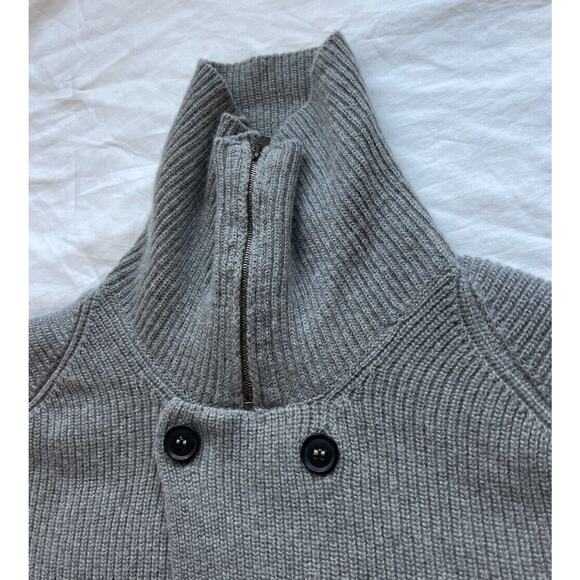 Golden Goose Double Breasted Rib Knit Cardigan Women’s M Biker Zip Neck EUC - Picture 4 of 10